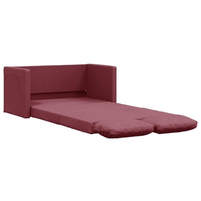 Produit similaire: Canapé-lit 2 en 1 rouge bordeaux 112x174x55 cm tissu55 [cm]