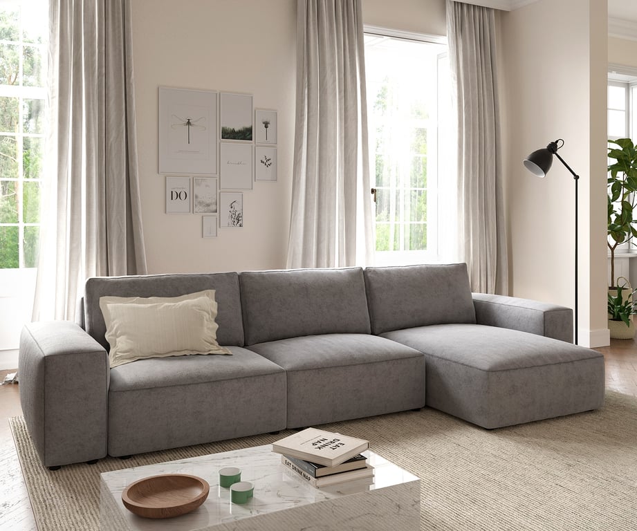 Produit similaire: Canapé d'angle Lanzo L 360x160 cm Microfibre Gris Recamière variable