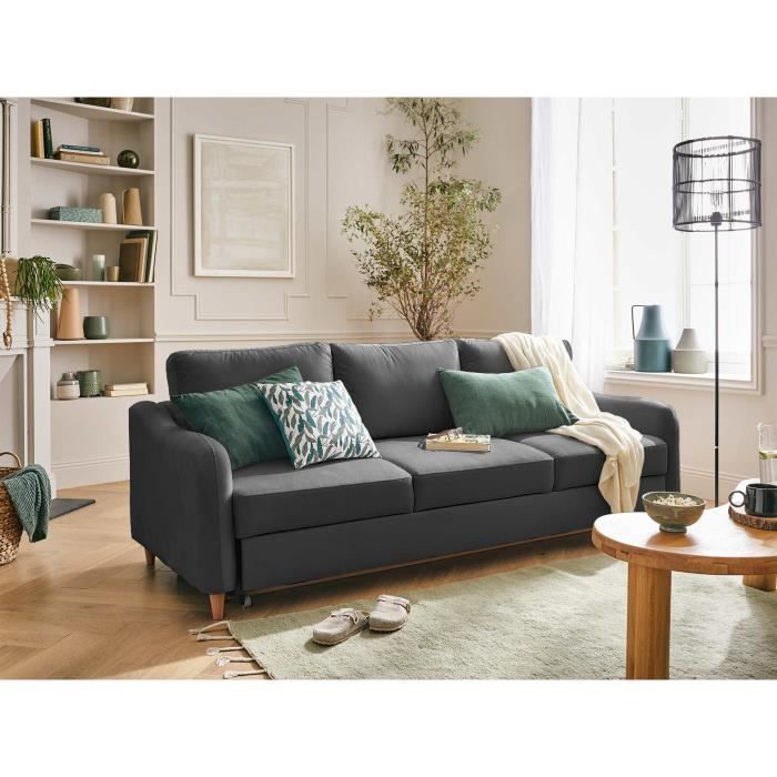 Produit similaire: Will - canapé 3 places - convertible - avec coffre - en tissu - Gris