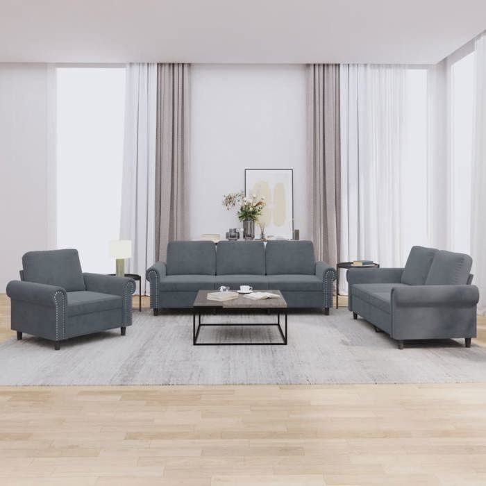 Produit similaire: Ensemble de Canapés avec Coussins 3 pcs, Canapés avec Accoudoirs, Ensemble de Meubles, Mobilier de Salon, Moderne, 3202171