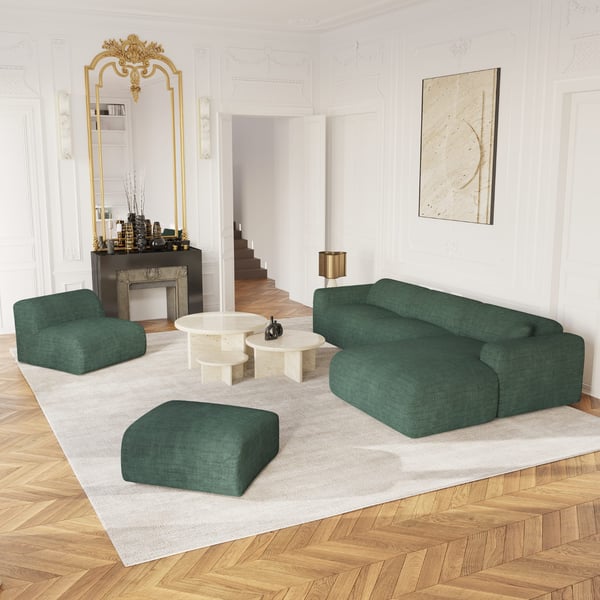 myra - Canapé velours Vert