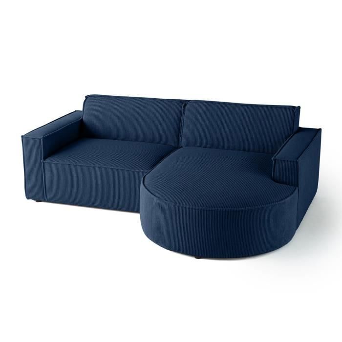 Produit similaire: Spiaggia - canapé d'angle droit - 4 places - en velours côtelé - Bleu