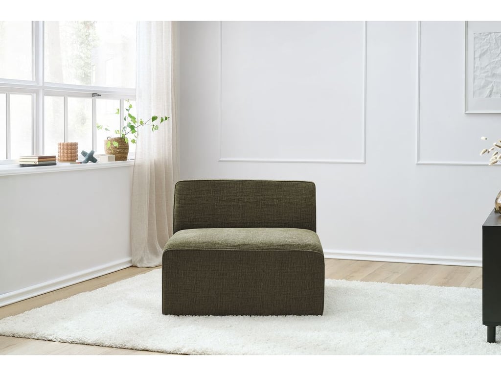 Produit similaire: Chauffeuse 1 place pour canapé modulable MEGEVE tissu texturé vert BOBOCHIC 1 places