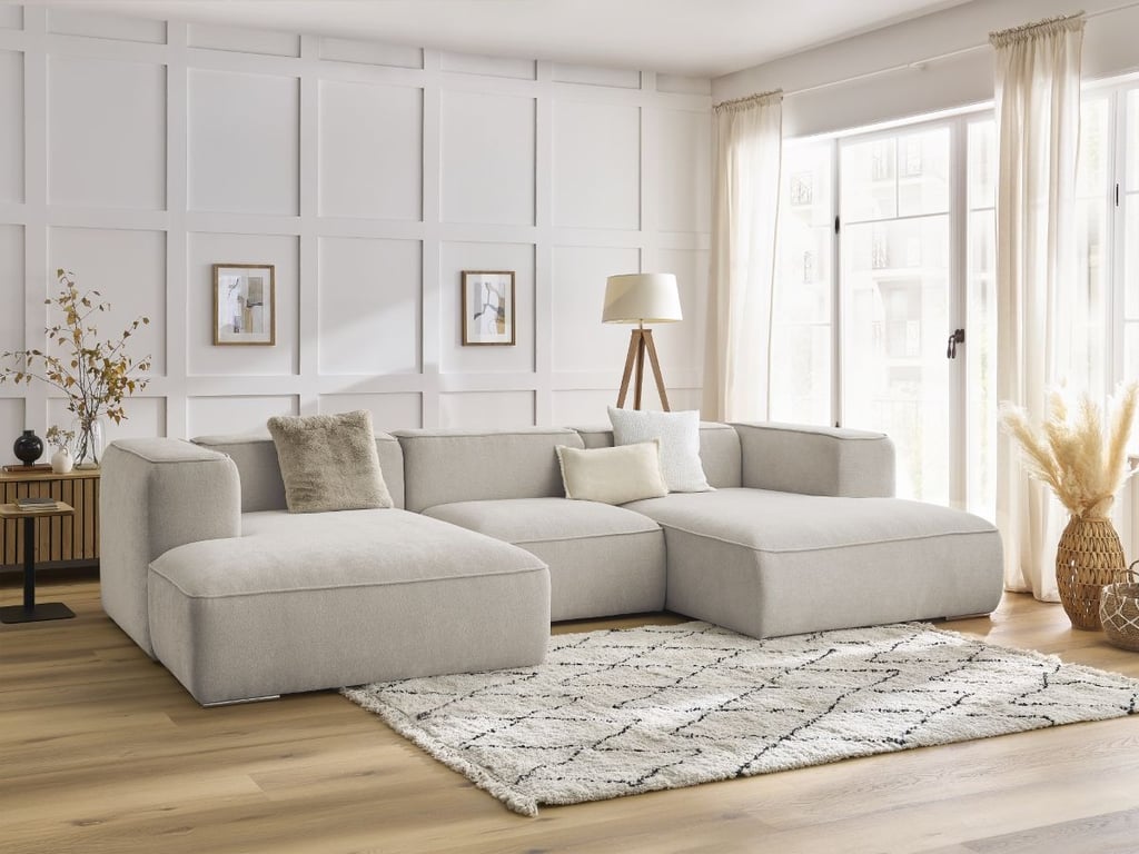 Produit similaire: Canapé panoramique fixe ZEPHYR beige BOBOCHIC 4 places