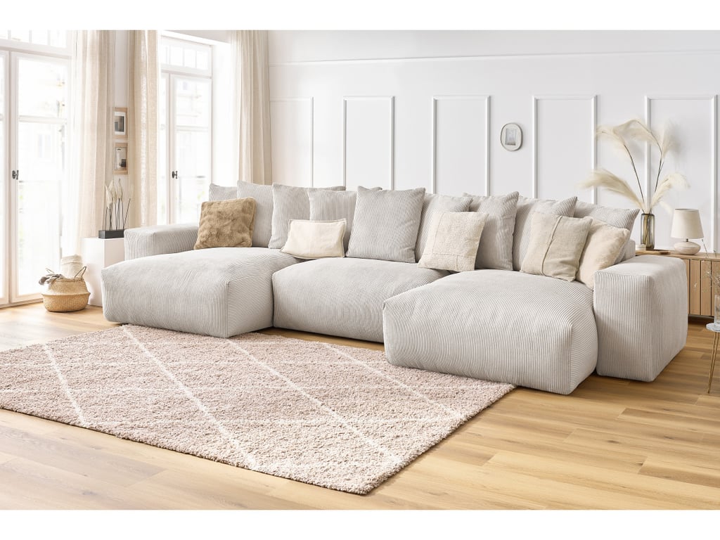 Produit similaire: Canapé panoramique fixe VOLTAIRE velours côtelé beige panoramique BOBOCHIC 6 places