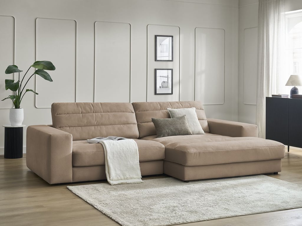 Produit similaire: Canapé d'angle fixe SIERRA velours taupe angle droit BOBOCHIC 3 places