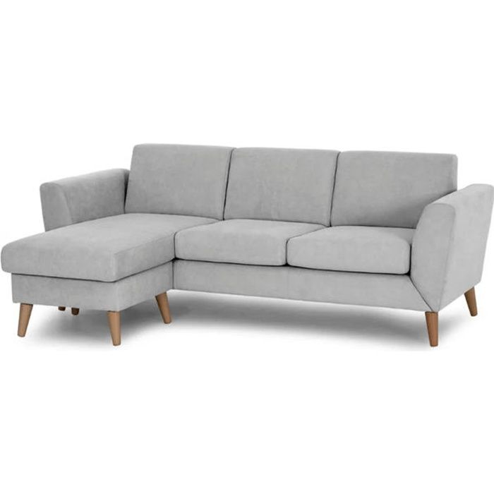 Produit similaire: BUDWING Canapé D'Angle Réversible ANGEL - Gris Clair - 3 Places - Style Vintage - Pieds Hauts