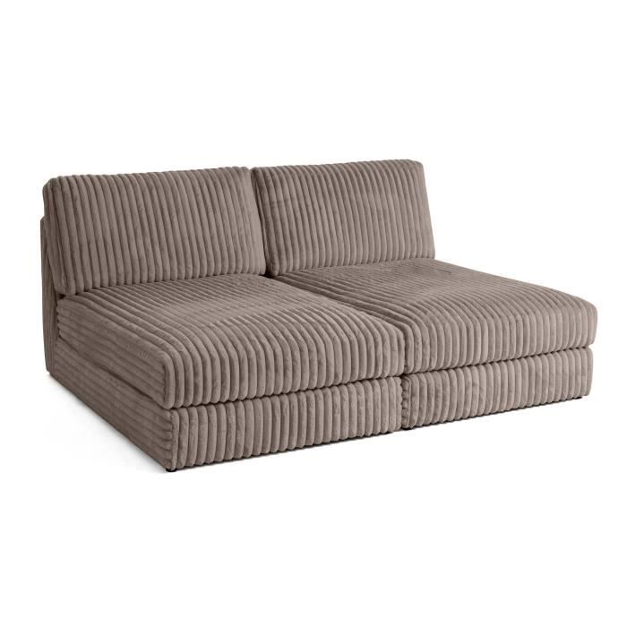 Produit similaire: Jasper - canapé modulable 3 places - en velours côtelé grosses côtes - Taupe