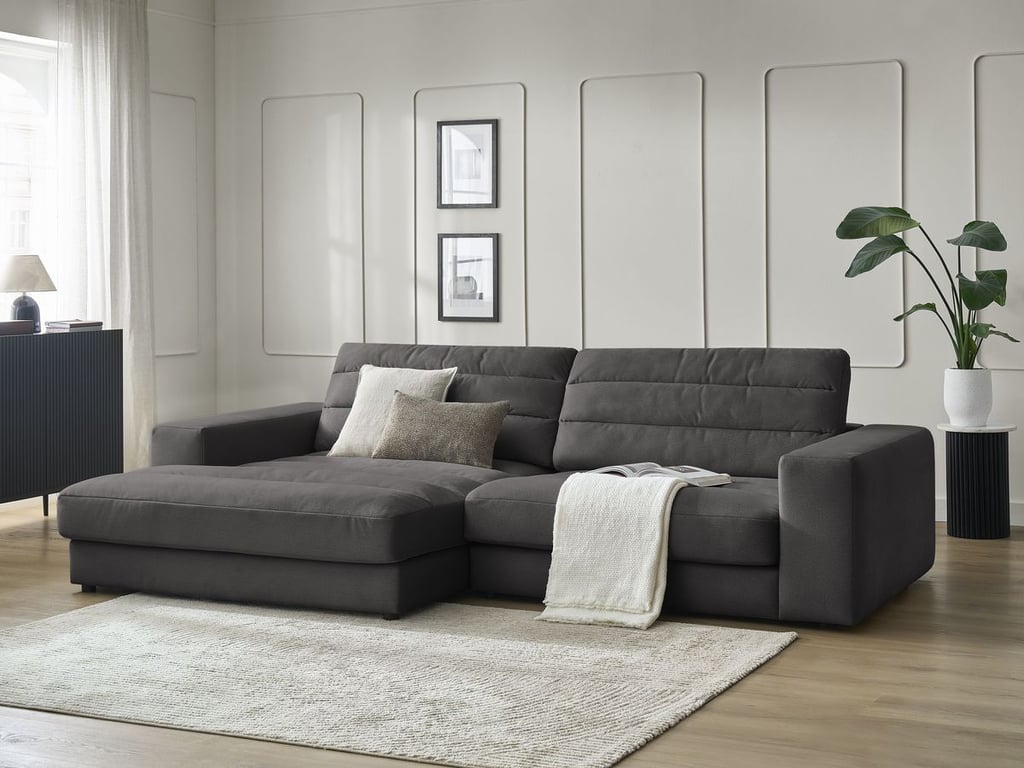 Produit similaire: Canapé d'angle fixe SIERRA velours noir angle gauche BOBOCHIC 3 places