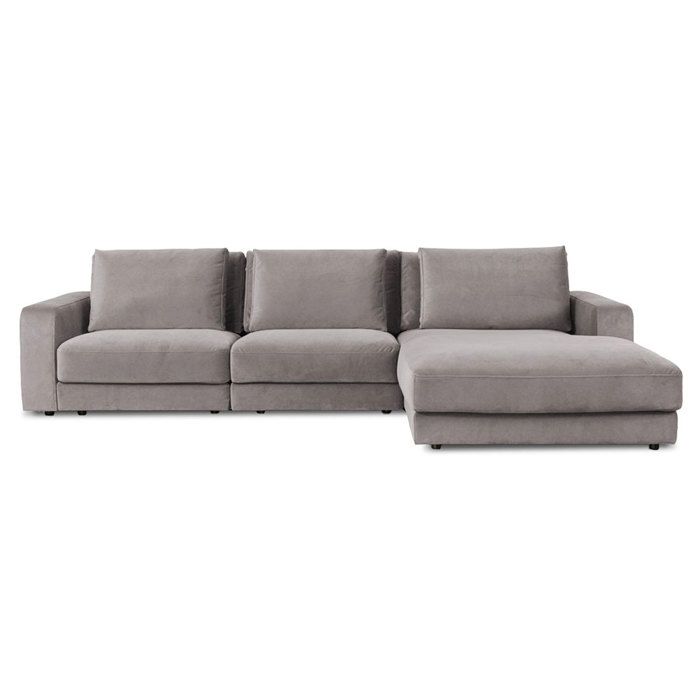 Produit similaire: Canapé Velours Angle Droit Gris clair Venezia - 5 Places MAISON AUBERTIN - Confort Moelleux - Style Vintage