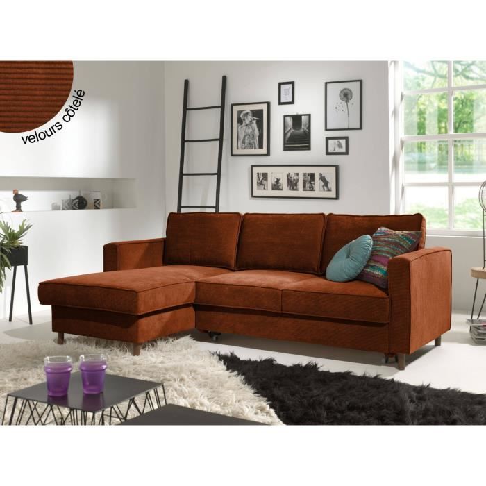 Produit similaire: Jake - canapé d'angle gauche - convertible avec coffre - 4 places - en velours côtelé