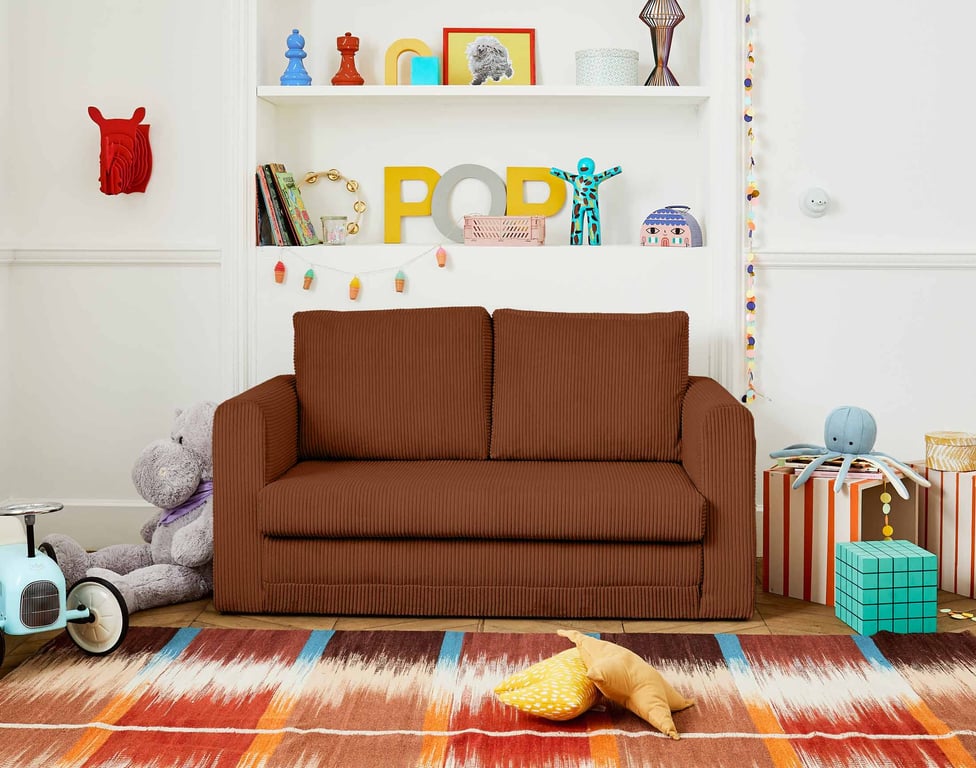 Produit similaire: marilia - Canapé convertible velours côtelé Rouge