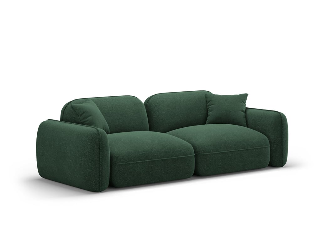 lucien - Canapé velours, bouclette Vert