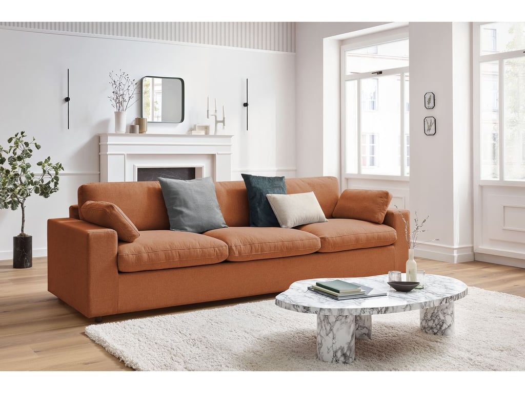 Produit similaire: Canapé droit fixe 4 places BELAIR orange BOBOCHIC