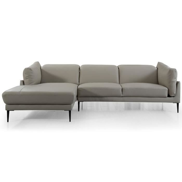 Produit similaire: Canapé d'angle gauche en cuir KENDY - Beige - Gauche - Beige