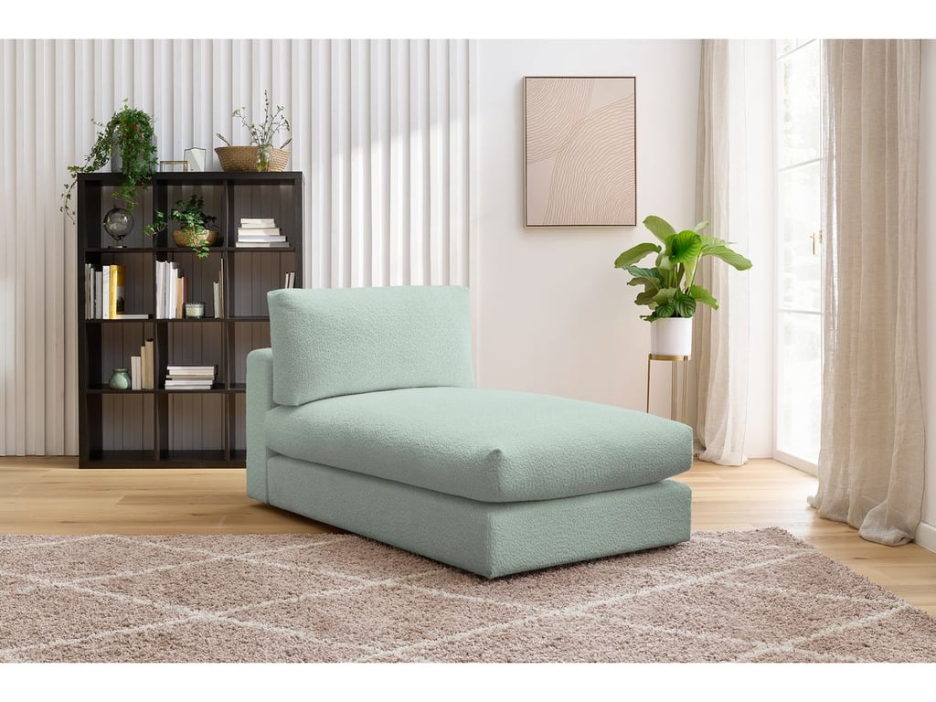 Produit similaire: Méridienne pour canapé modulable PARIS tissu bouclette vert BOBOCHIC 1 places