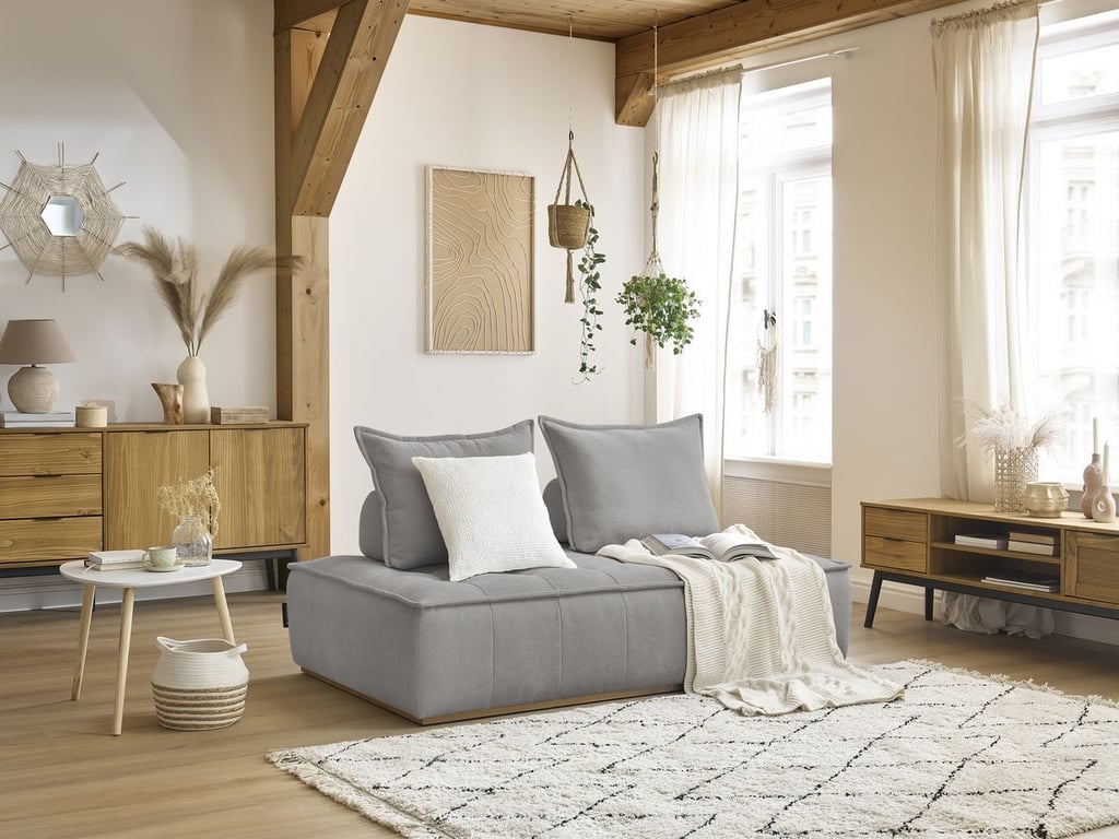 Produit similaire: Chauffeuse 2 places sans accoudoirs ELISA gris clair BOBOCHIC 2 places