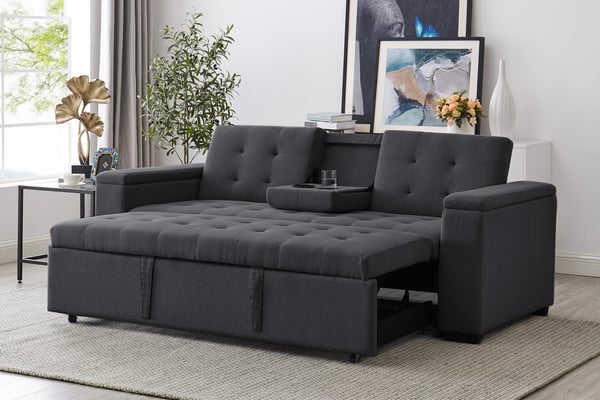 noho - Canapé convertible Gris