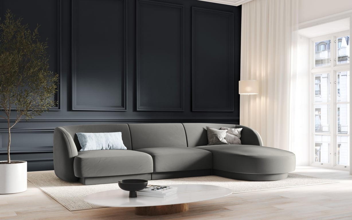 Produit similaire: miley - Canapé velours Gris