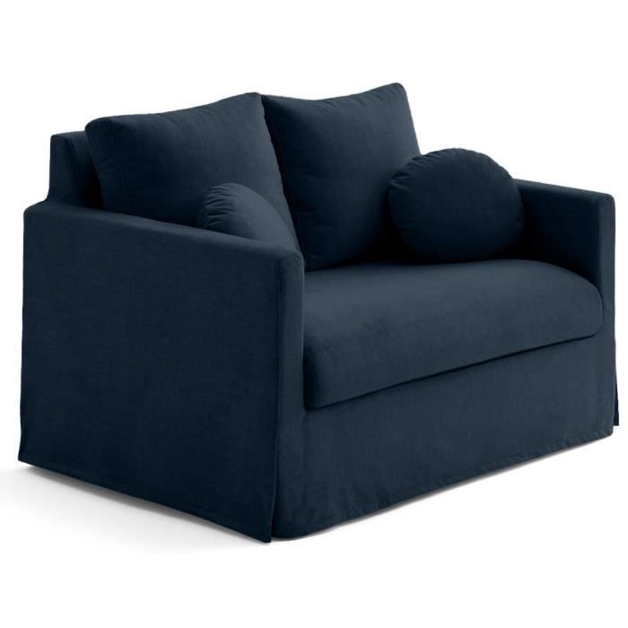 Produit similaire: Serena - canapé droit déhoussable 2 places en velours - Bleu