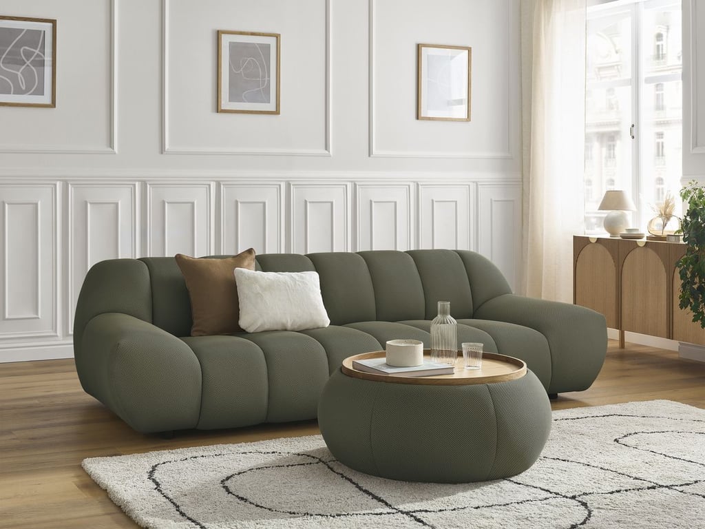 Produit similaire: Hayden canapé droit fixe 3 places tissu mesh grand avec plateau vert
