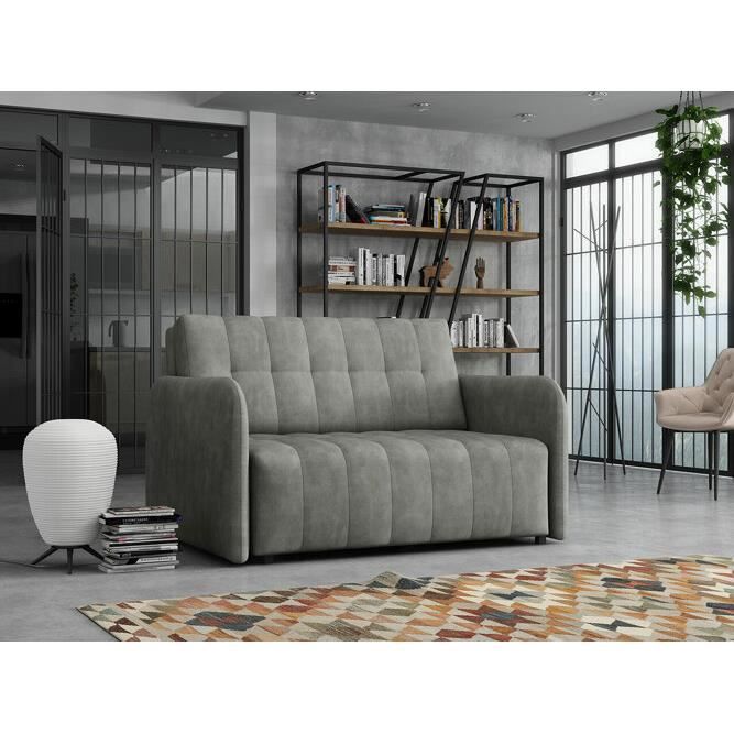 Canapé-lit Columbus 177 - Country 17 - Gris - Tapisserie - Boîte de literie - Fonction de couchage