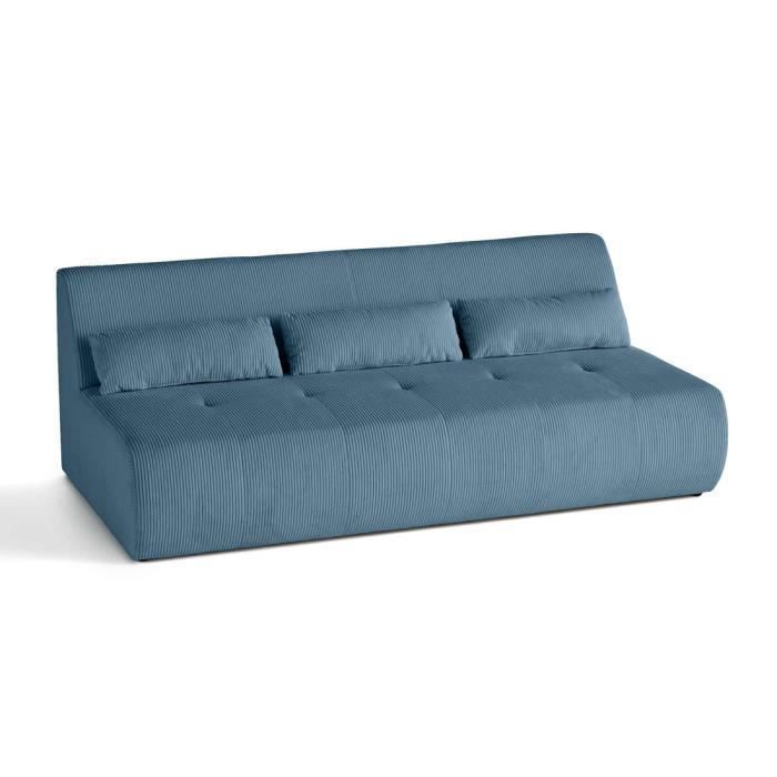 Produit similaire: Onyx - canapé droit 3 places - en velours côtelé - Bleu