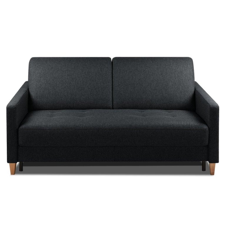 Produit similaire: Canapé convertible OGGETTO matelas 16 cm système express sommier lattes 140cm RENATONISI polyuréthane noir