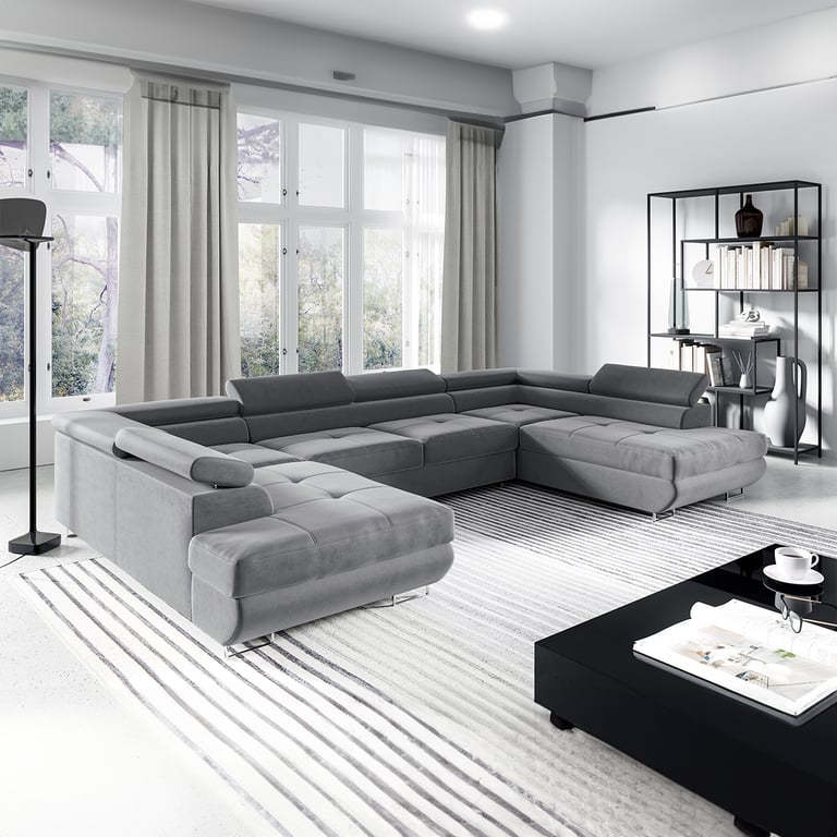 Produit similaire: wilson - Canapé relax convertible velours Gris