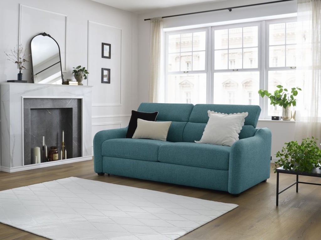 Produit similaire: Canapé droit convertible ouverture express JACOB bleu foncé 160x195 BOBOCHIC 3 places