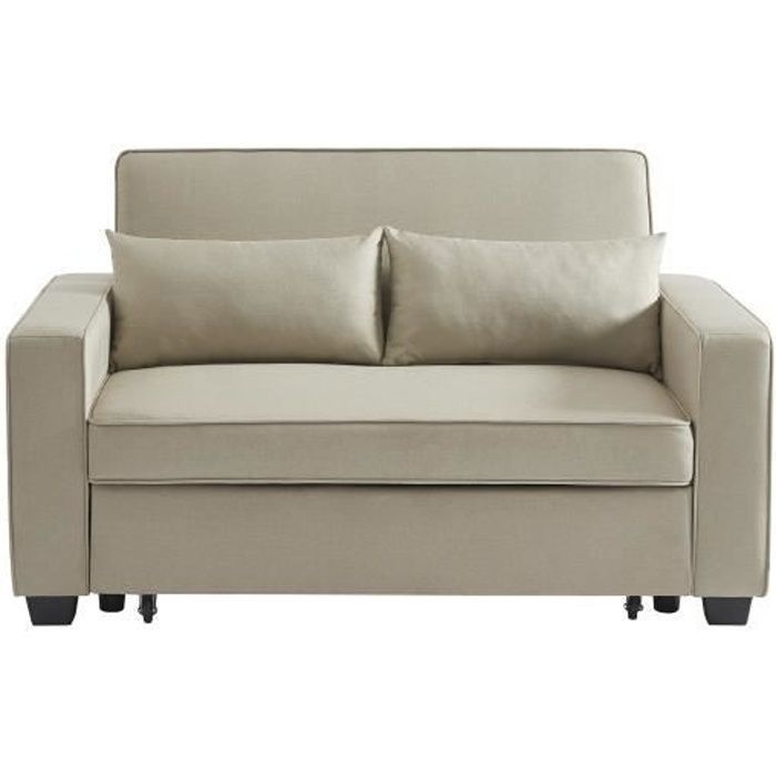 Produit similaire: Canapé convertible LENA - BAÏTA - 2 places - Tissu grège - Dimensions 150x88x88cm