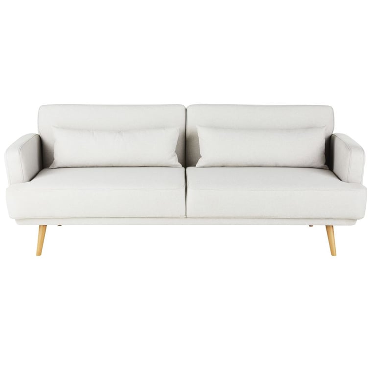 Elvis - Canapé clic-clac 4 places gris clair - Vue supplémentaire 1