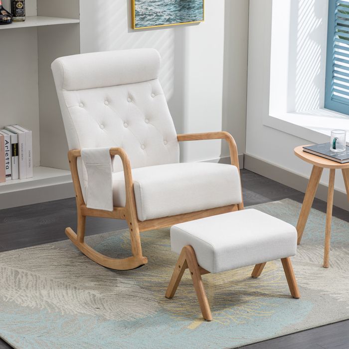 Produit similaire: Fauteuil Scandinave en Lin Canapé Simple Salon avec Repose-Pieds Fauteuil Relaxation Rembourés pour Salon ou Chambre,Beige