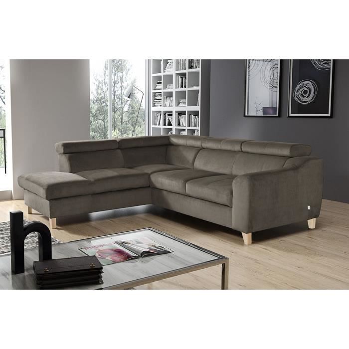 Produit similaire: Canapé d'angle en tissu luxe 5 places, ASHLEY, taupe, angle gauche (vu de face)