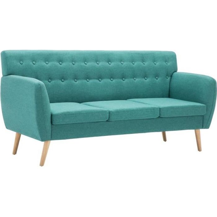 Produit similaire: Canapé à 3 places Revêtement en tissu 172x70x82 cm Vert