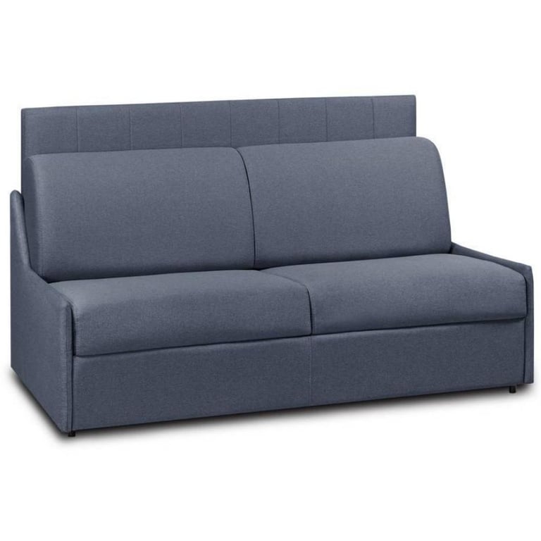 Produit similaire: Canapé compact convertible avec tête de lit PLAZA bleu navy matelas 16cm systéé¨me express sommier lattes