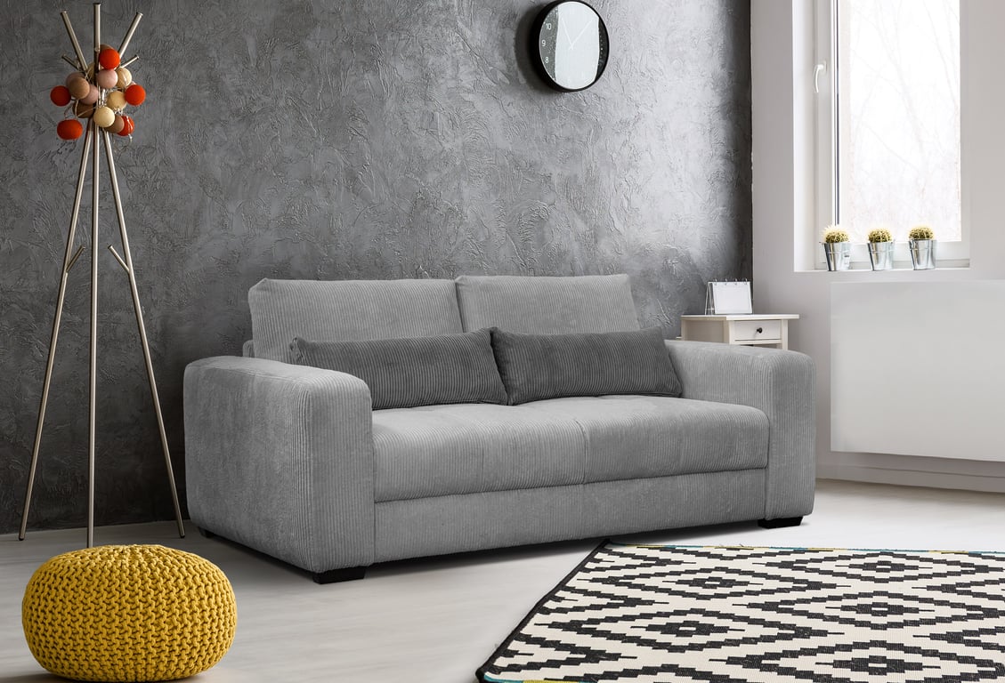 Produit similaire: Oli - Canapé velours côtelé Gris