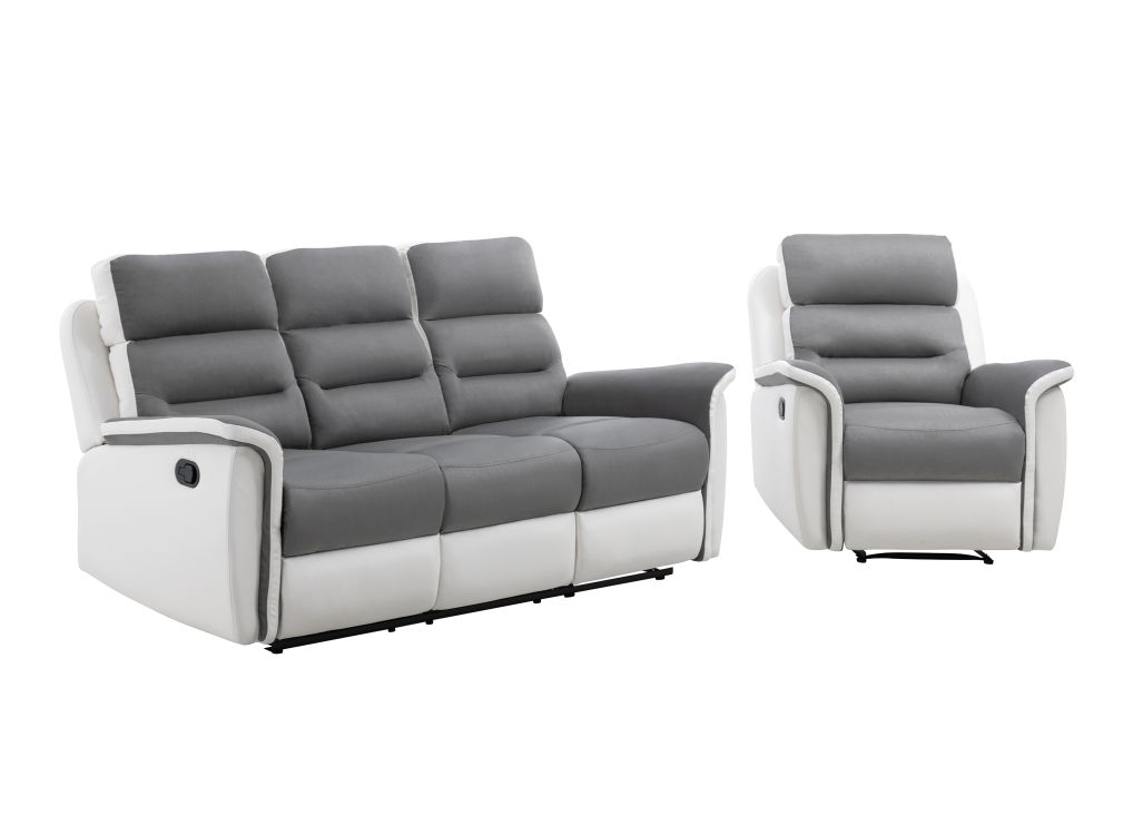 Produit similaire: RELAXXO - PACK - Ensemble de Canapés Relaxation manuel 3 places et 1 fauteuil LÉON