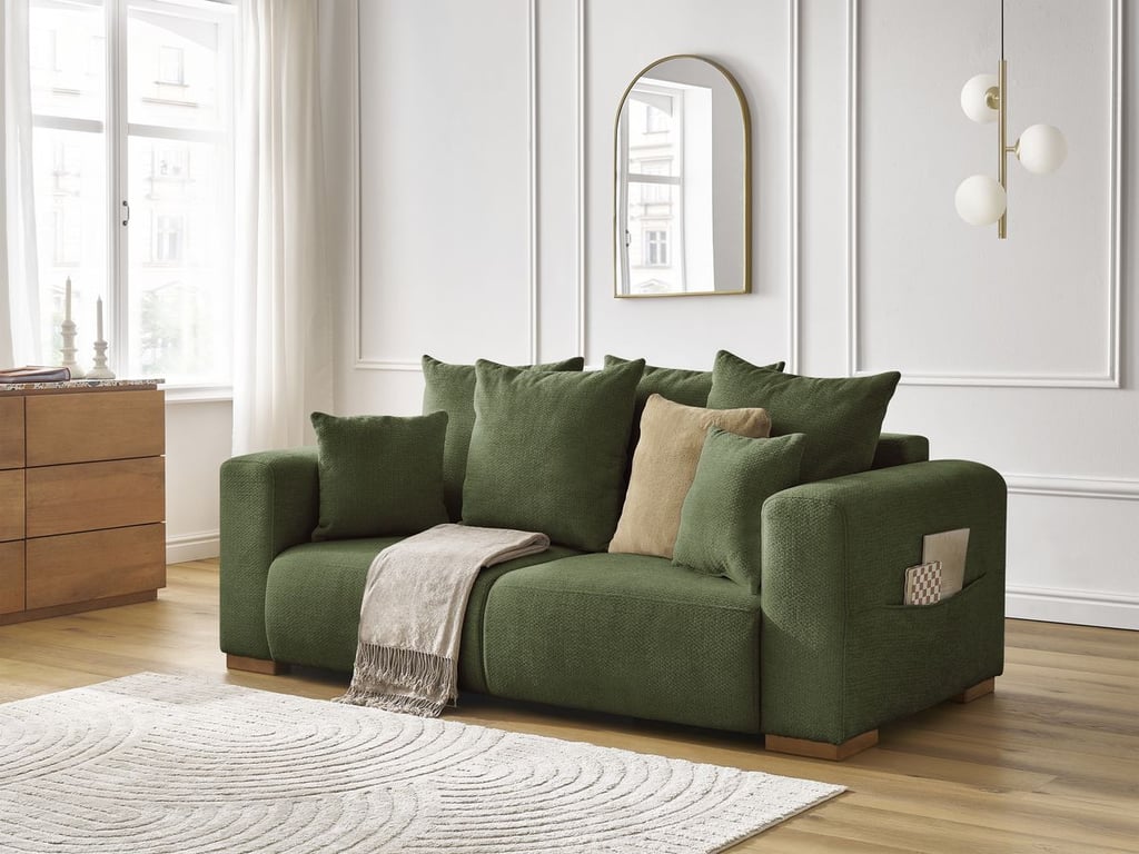 Produit similaire: Sidonie canapé droit fixe 2 places tissu chiné vert