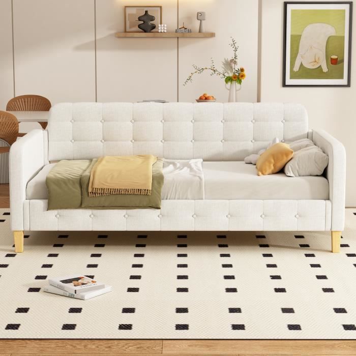 Produit similaire: Canapé-lit 90*200 cm,décoration à boutons,simple et tendance,Beige