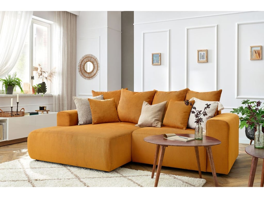 Produit similaire: Canapé d'angle fixe ENJOY Velours côtelé jaune angle gauche BOBOCHIC 3 places