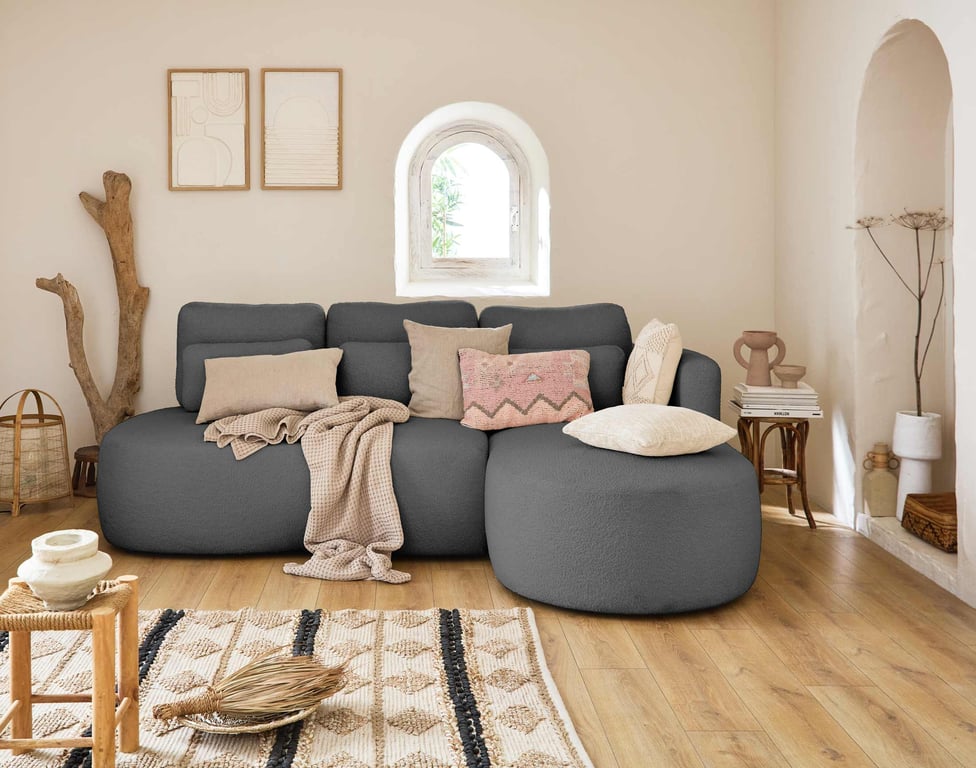 Produit similaire: mahina - Canapé bouclette Gris