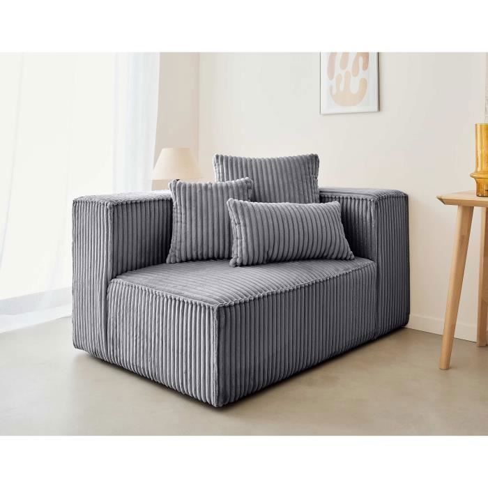 Produit similaire: Colombine - module d'assise droit - en velours côtelé grosses côtes