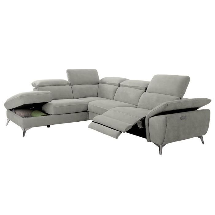 Produit similaire: TOLEDO - Canapé d'Angle Gauche 1 Relax Electrique Gris Clair Angle Gauche