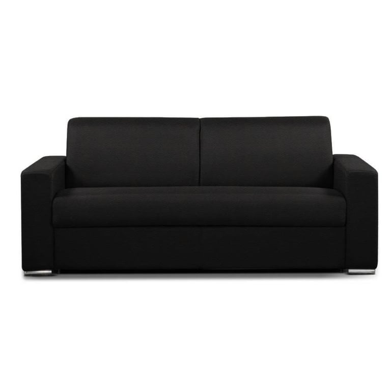 Produit similaire: Canapé convertible 3 places SELECT matelas 16cm sommier lattes 140cm cuir vachette noir