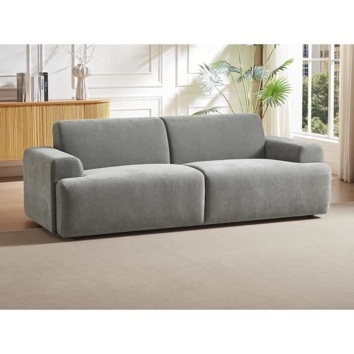 Produit similaire: Canapé 3 places en tissu gris ARFURO