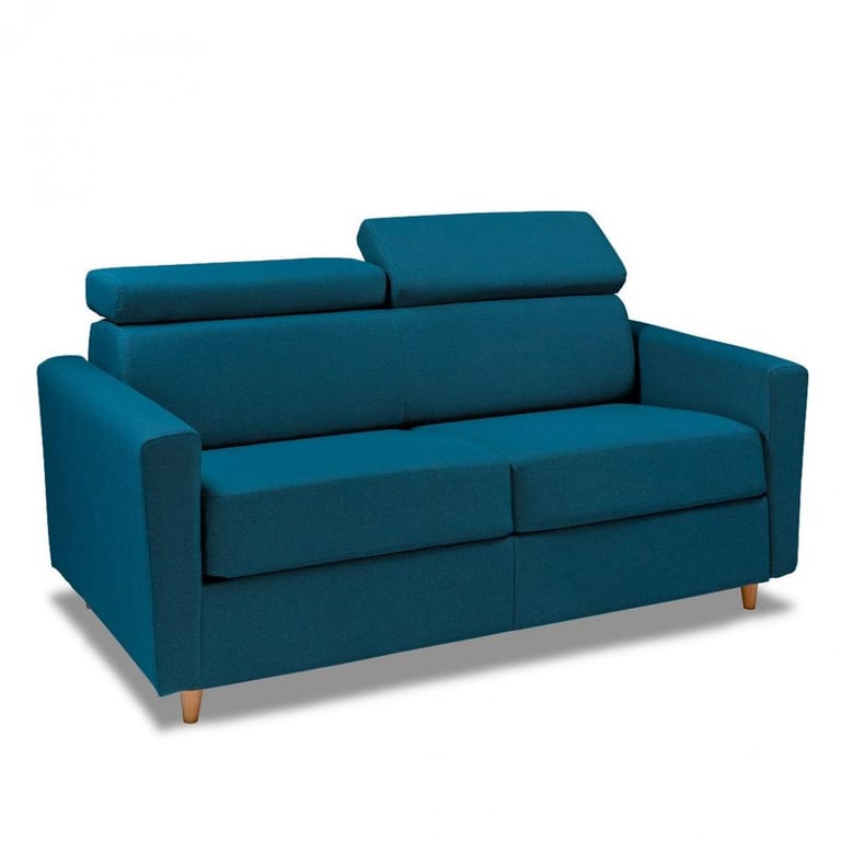 Produit similaire: Canapé convertible express 120 MONCEAU matelas 20cm sommier lattes Tweed Twist bleu pétrole