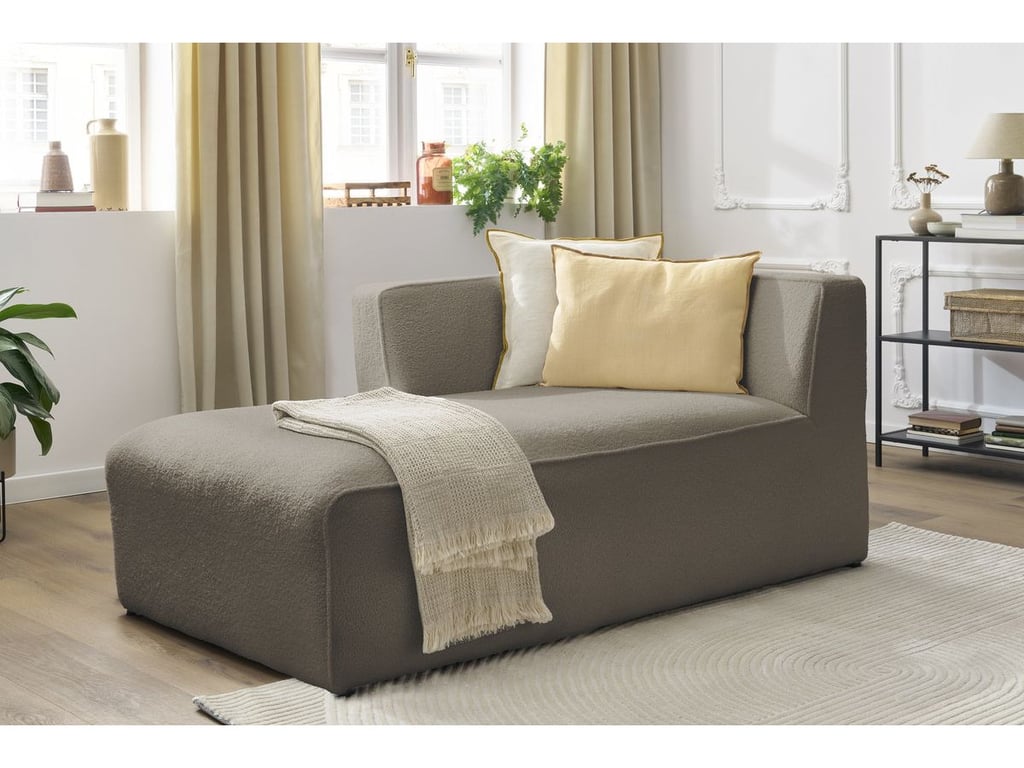 Produit similaire: Méridienne pour canapé modulable MEGEVE tissu bouclette marron angle gauche BOBOCHIC 1 places