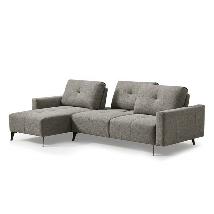 Produit similaire: Canapé d'angle gauche gris dossiers réglables - SMART