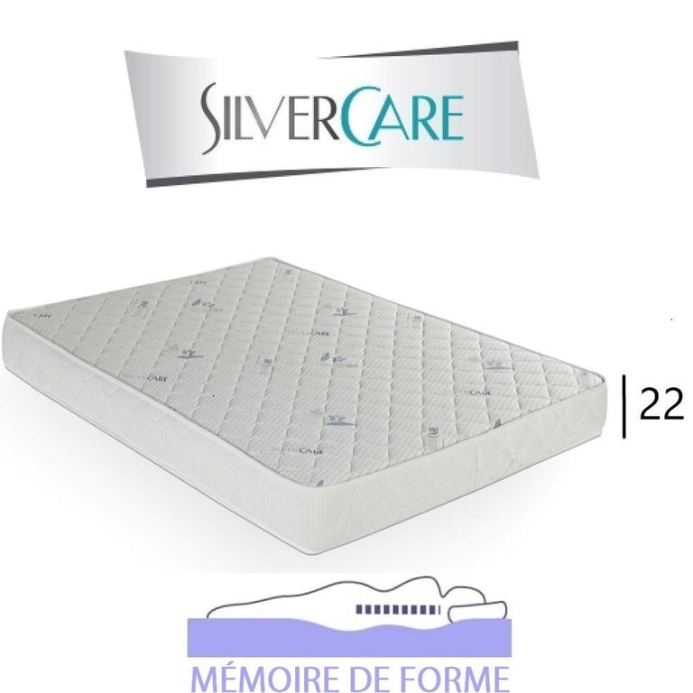 Produit similaire: Matelas à mémoire de forme OCTAVA Silvercare épaisseur 22 cm dont 4 cm 50Kg/m3 compatibLe canapé express express 160 cm
